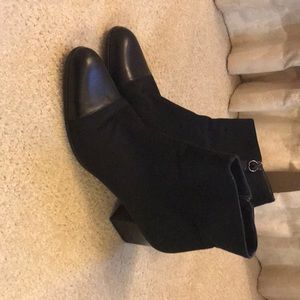 Black Ferragamo Ankle Boots- Size 7
